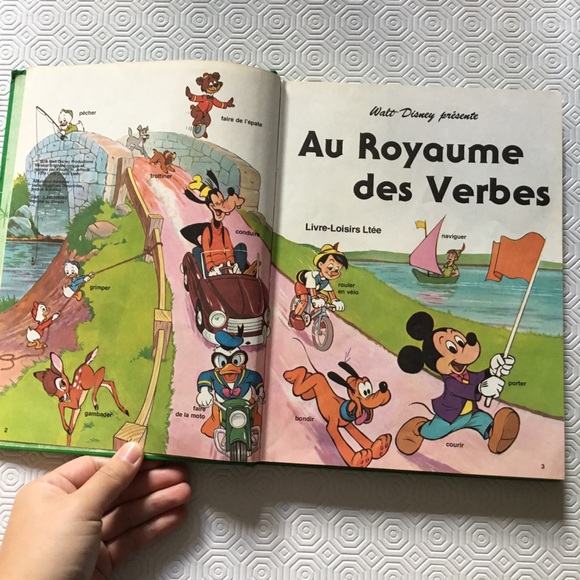 [4/35$] Disney Book Au Royaume Des Verbes 1976 - Picture 5 of 11
